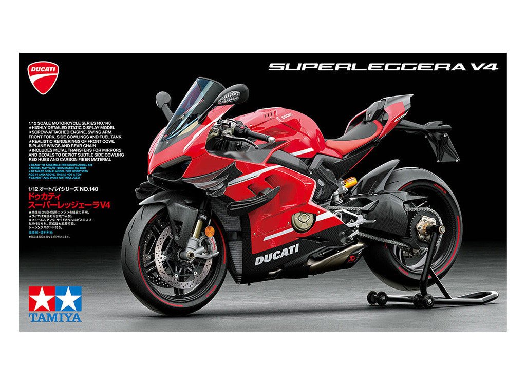 Tamiya Ducati Superleggera Plastic Kit - 1:12 Scale - Phillips Hobbies