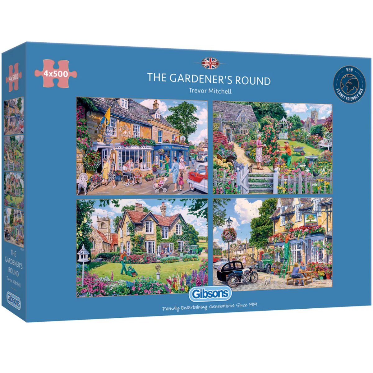 The Gardener's Round - Gibsons 4 x 500 Piece Jigsaw Puzzles - Phillips Hobbies