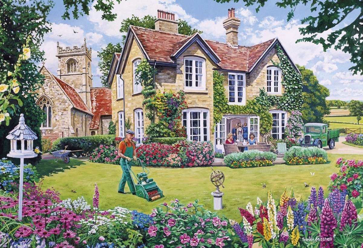 The Gardener's Round - Gibsons 4 x 500 Piece Jigsaw Puzzles - Phillips Hobbies