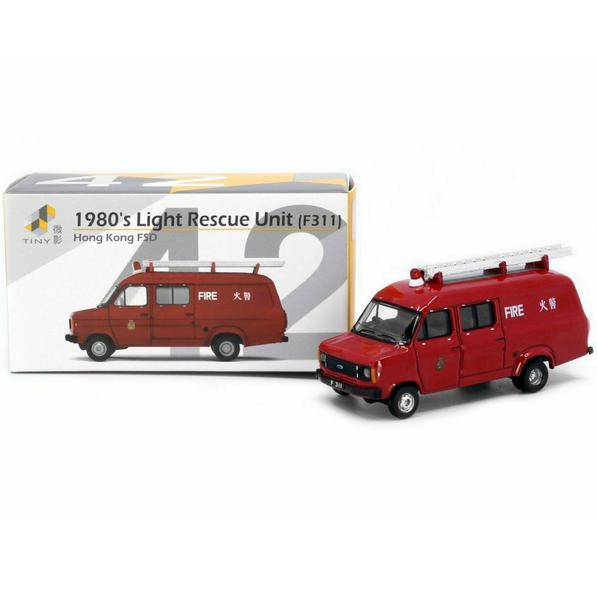 Tiny Models 1980s Light Rescue Unit F311 HKFSD (1:76 Scale) - Phillips Hobbies
