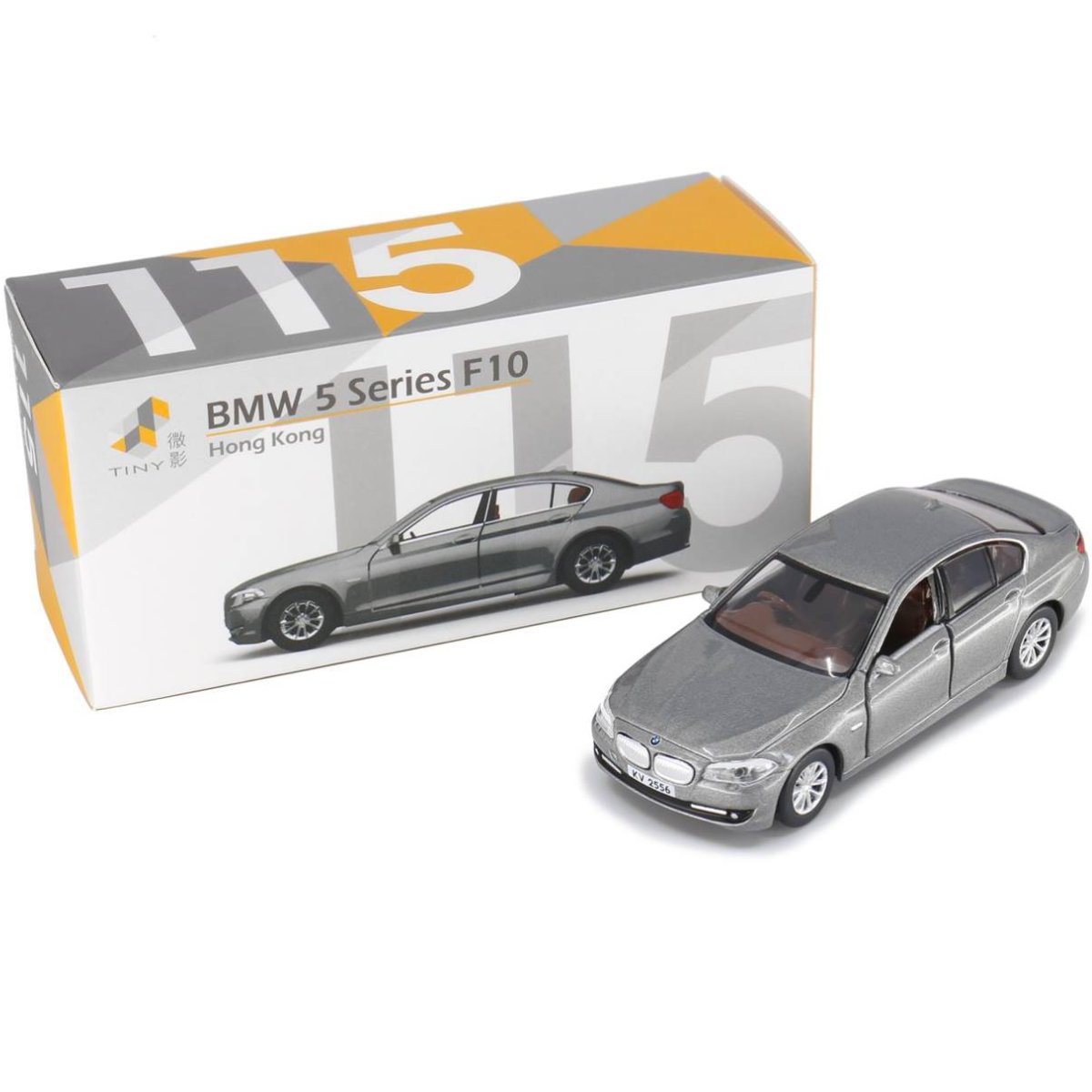 Tiny Models BMW 5 Series F10 Grey (1:64 Scale) - Phillips Hobbies