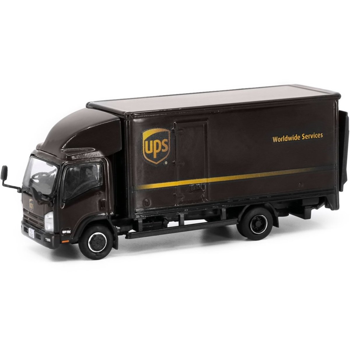Tiny Models Isuzu N Series Box Lorry UPS (1:64 Scale) - Phillips Hobbies