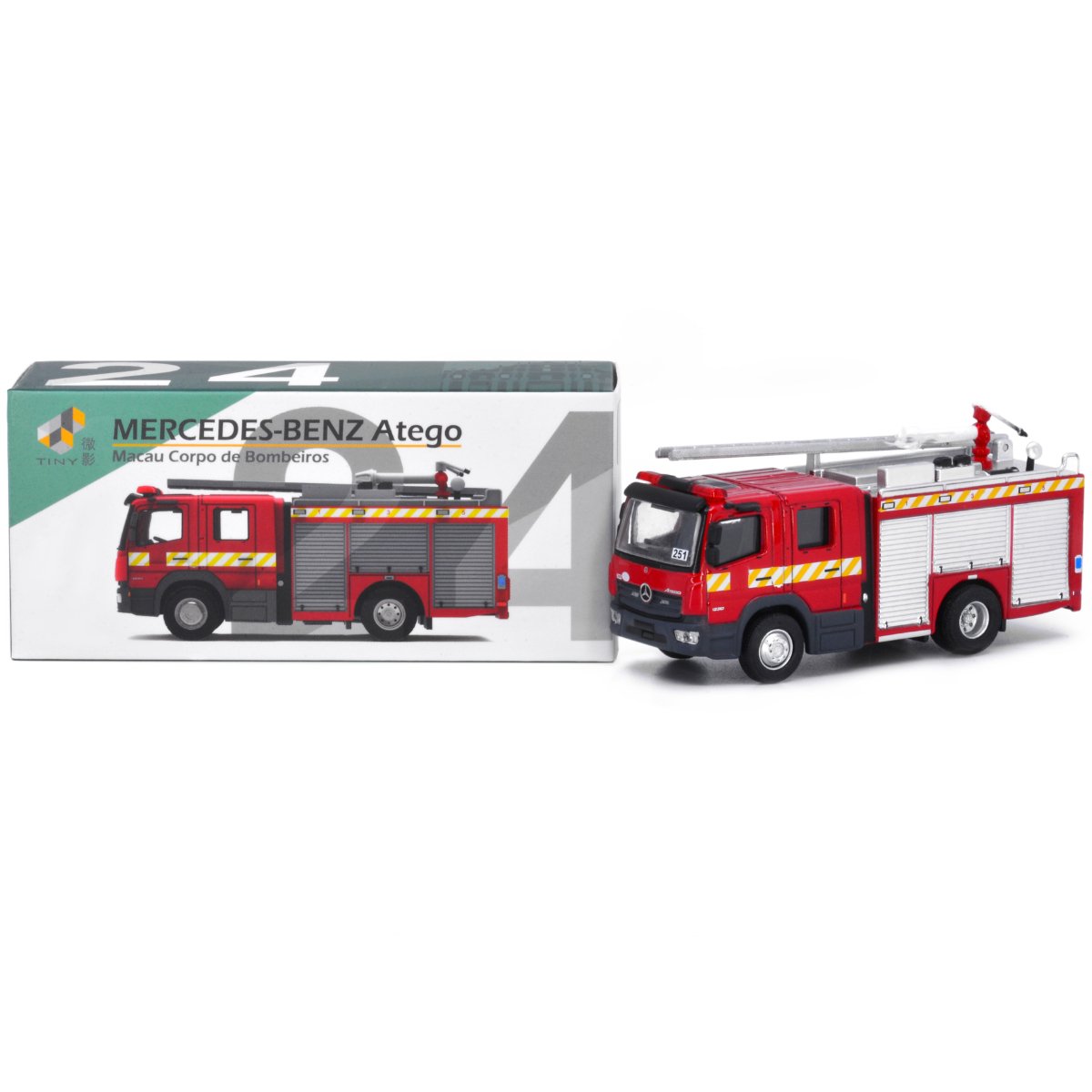 Tiny Models Mercedes Atego Macau Fire Engine Major Pump (1:87 Scale) - Phillips Hobbies