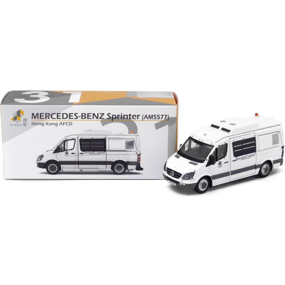 Tiny Models Mercedes-Benz Sprinter AFCD White (1:76 Scale) - Phillips Hobbies