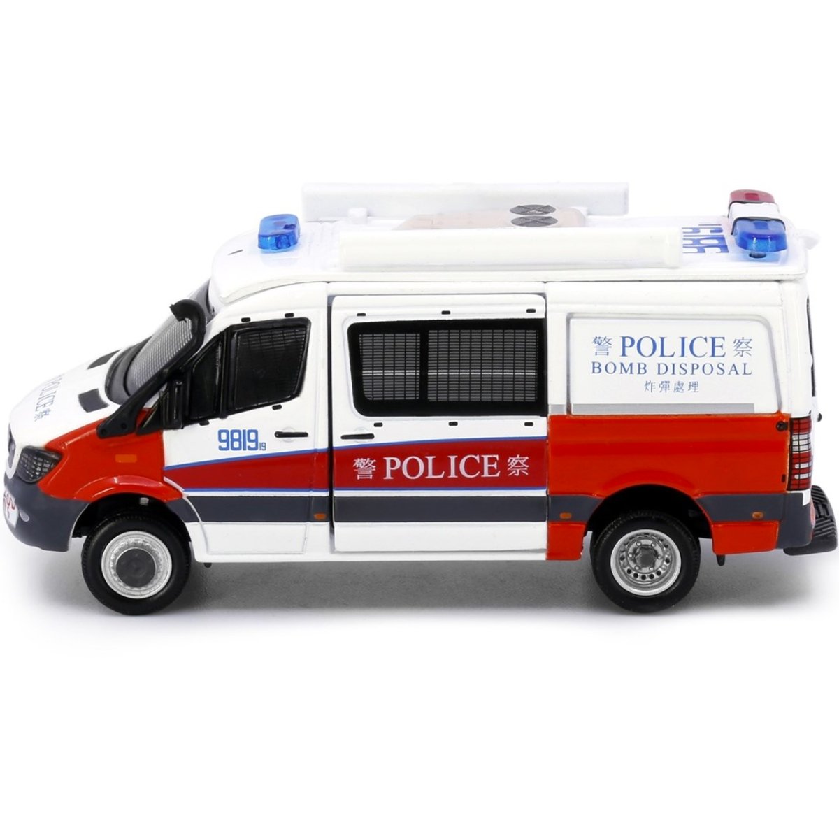 Tiny Models Mercedes-Benz Sprinter FL EOD Red White (1:76 Scale) - Phillips Hobbies