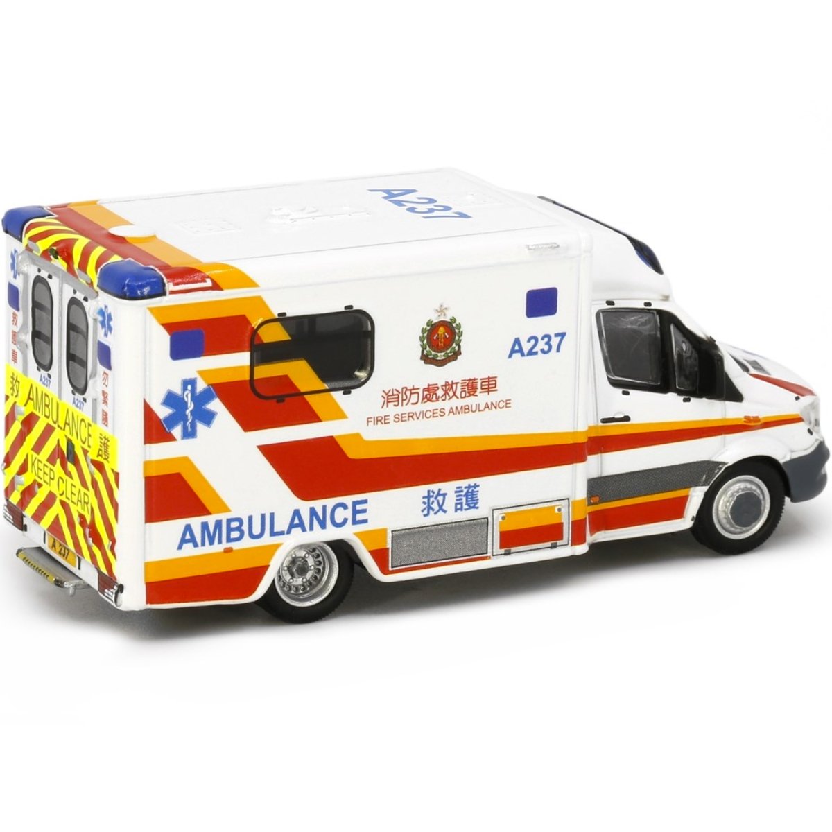 Tiny Models Mercedes Benz Sprinter FL HKFSD Ambulance A237 (1:76 Scale) - Phillips Hobbies