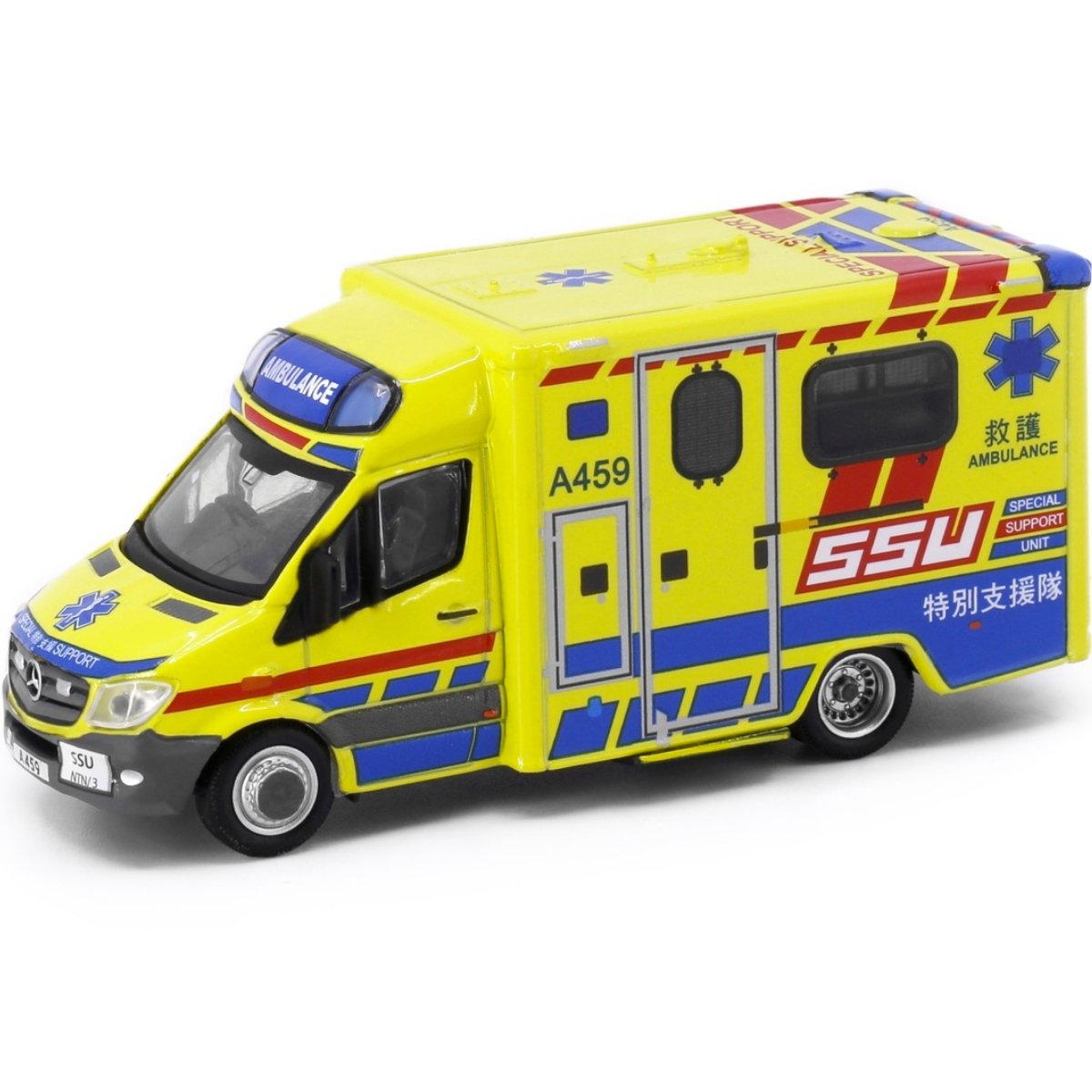 Tiny Models Mercedes-Benz Sprinter FL HKFSD Ambulance SSU (1:76 Scale) - Phillips Hobbies
