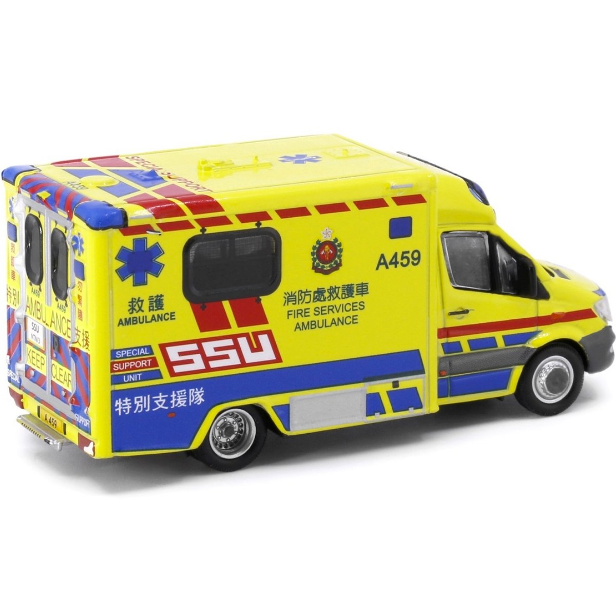 Tiny Models Mercedes-Benz Sprinter FL HKFSD Ambulance SSU (1:76 Scale) - Phillips Hobbies