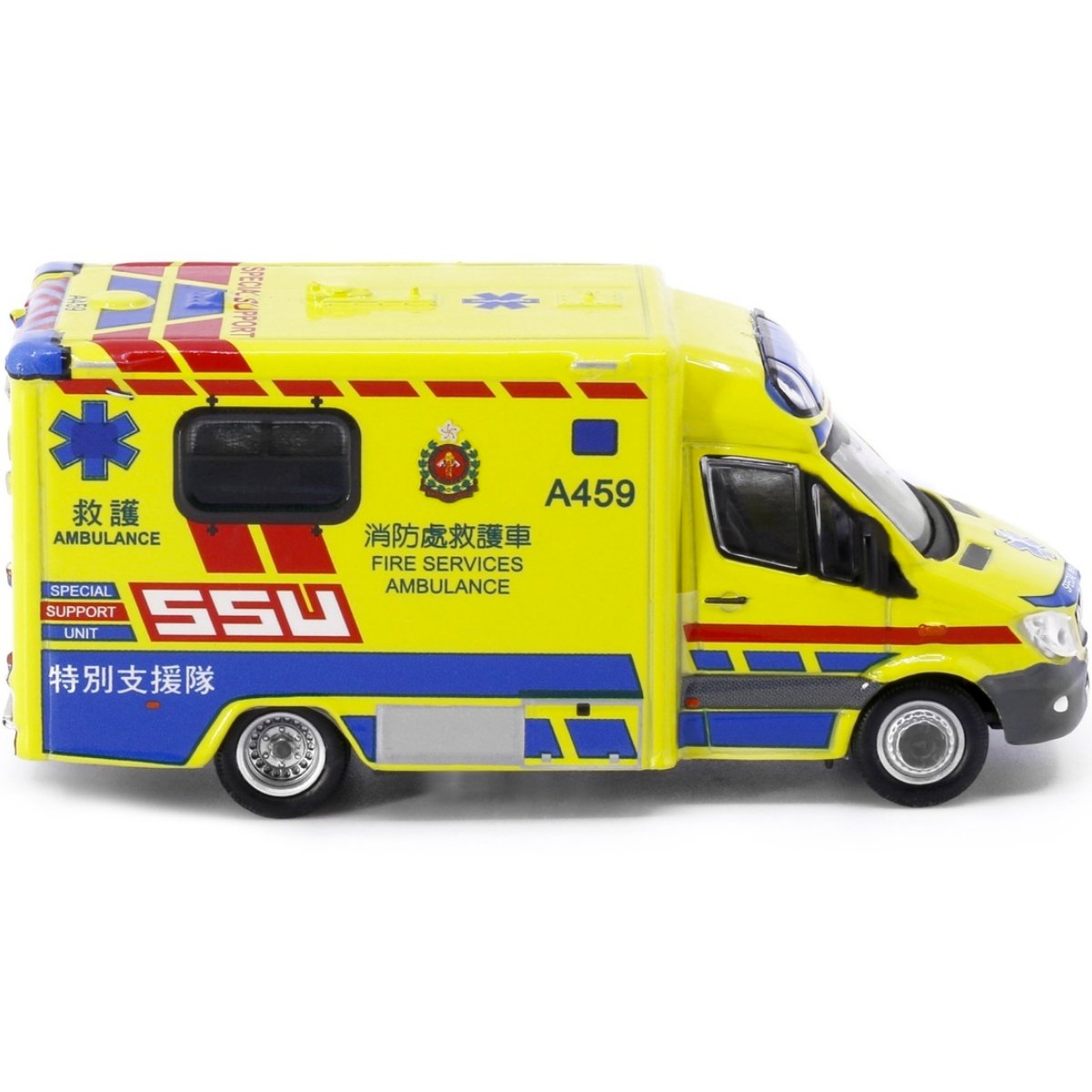 Tiny Models Mercedes-Benz Sprinter FL HKFSD Ambulance SSU (1:76 Scale) - Phillips Hobbies