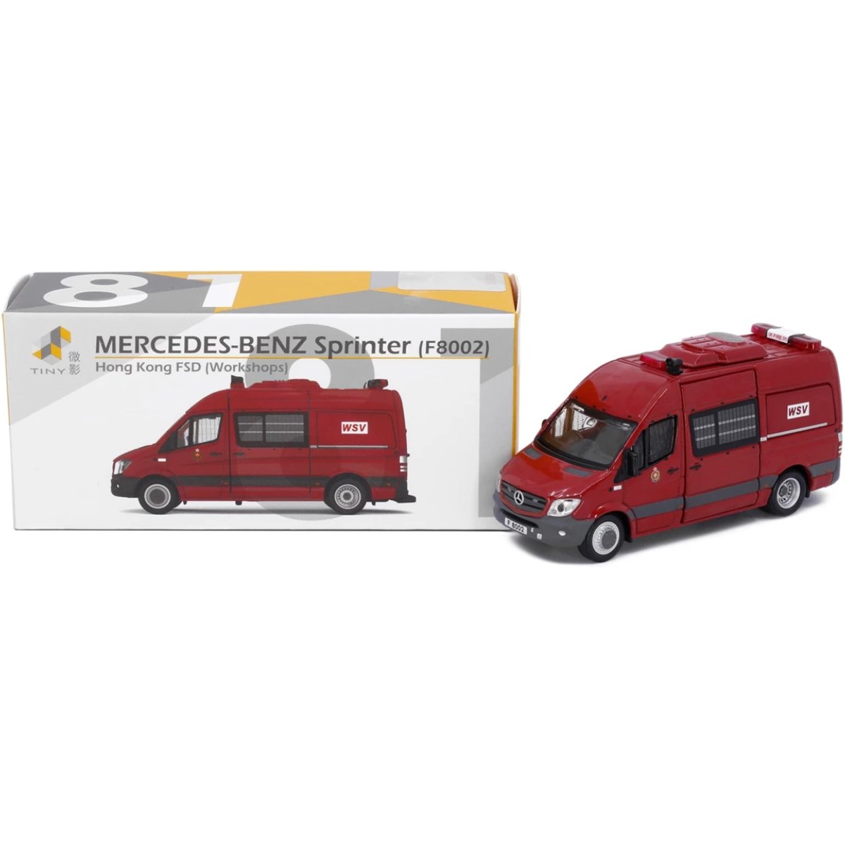 Tiny Models Mercedes Benz Sprinter FL HKFSD WSV F8002 (1:76 Scale) - Phillips Hobbies