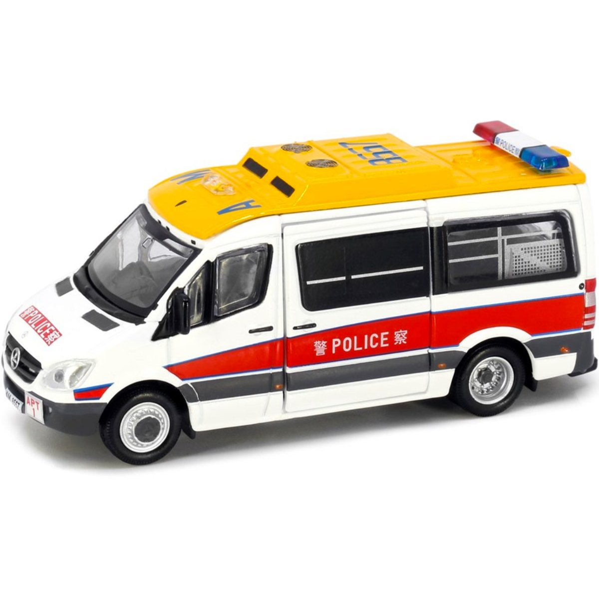 Tiny Models Mercedes-Benz Sprinter Hong Kong Police - Airport District (1:76 Scale) - Phillips Hobbies