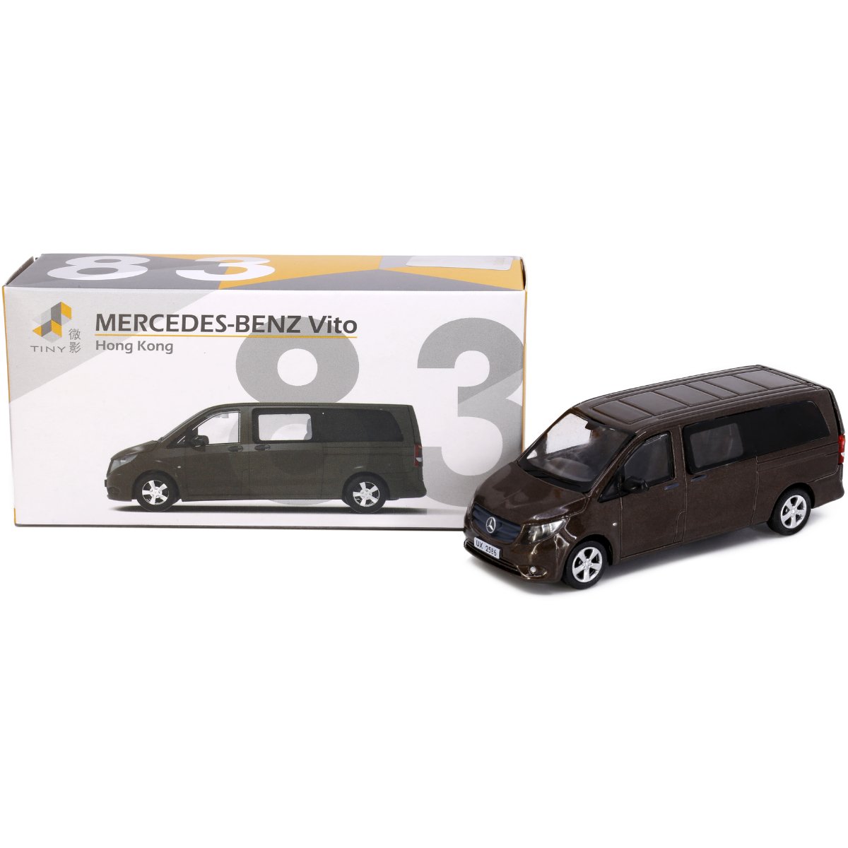 Tiny Models Mercedes-Benz Vito Brown (1:64 Scale) - Phillips Hobbies