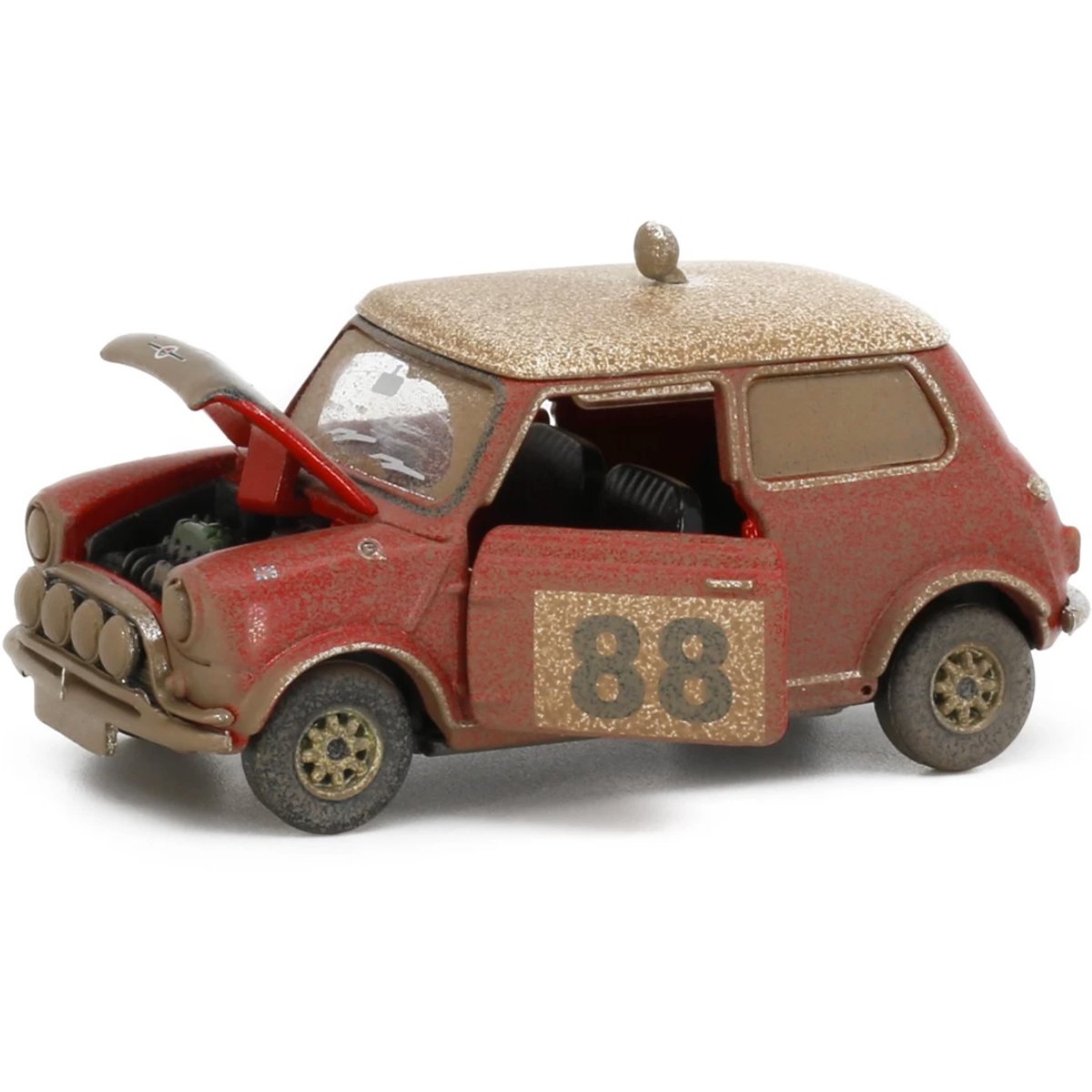 Tiny Models Mini Cooper Rally #88 Mud Weathered (1:50 Scale) - Phillips Hobbies
