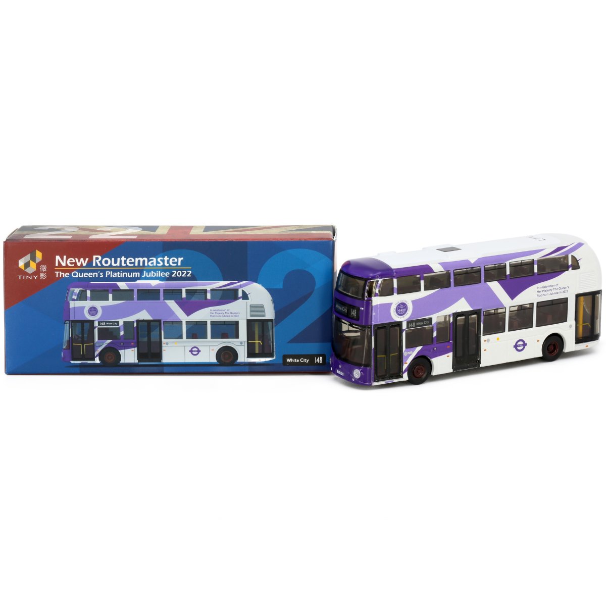 Tiny Models New Routemaster The Queen's Platinum Jubilee (1:110 Scale) - Phillips Hobbies