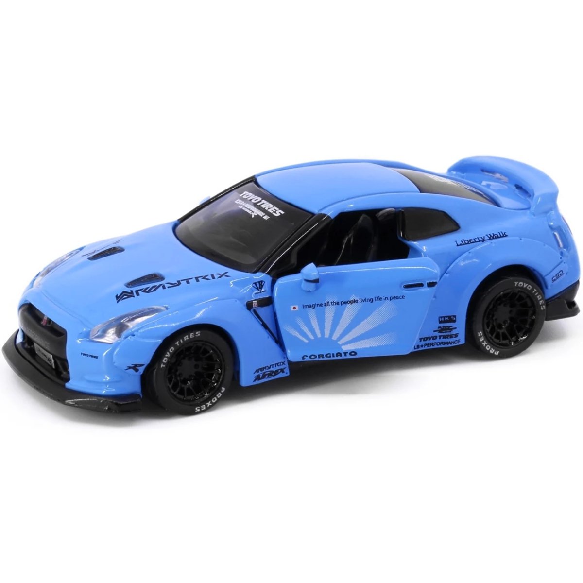 Tiny Models Nissan GTR Blue (1:64 Scale) - Phillips Hobbies