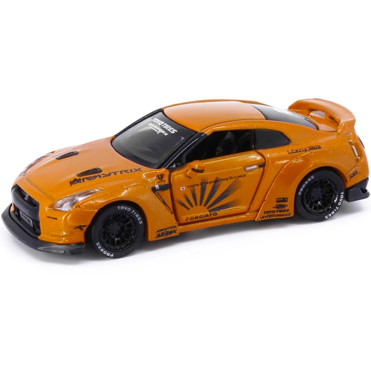 Tiny Models Nissan GTR Orange (1:64 Scale) - Phillips Hobbies
