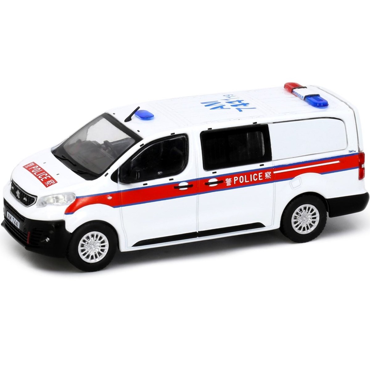 Tiny Models Peugeot Expert Police Van AM7441 (1:64 Scale) - Phillips Hobbies