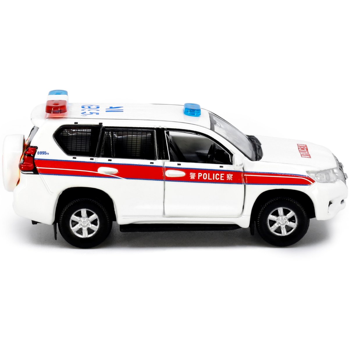 Tiny Models Toyota Prado Police 2018 (1:64 Scale) - Phillips Hobbies