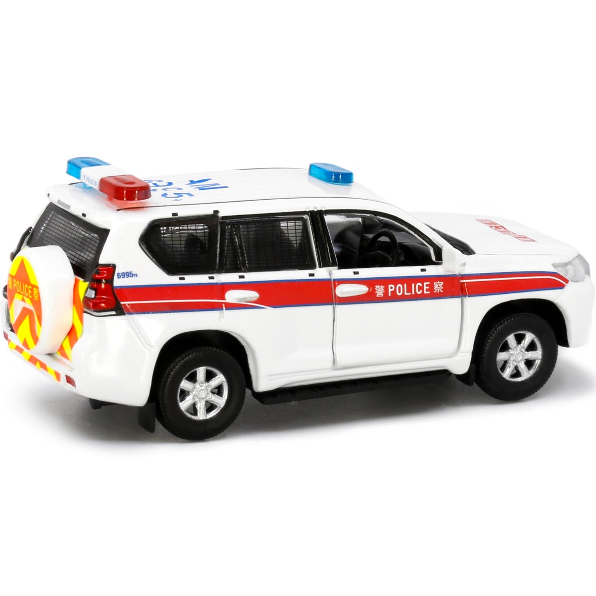 Tiny Models Toyota Prado Police 2018 (1:64 Scale) - Phillips Hobbies