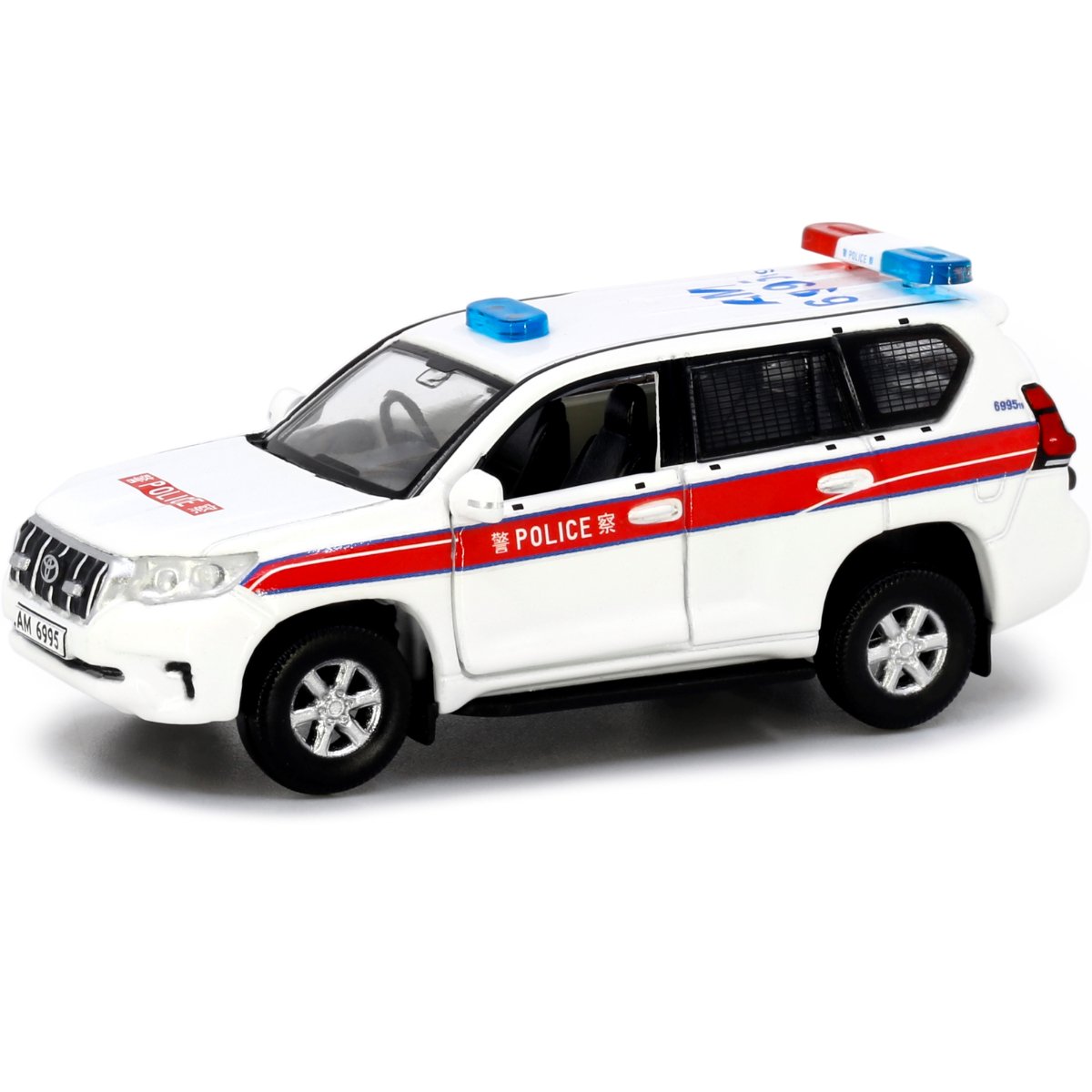 Tiny Models Toyota Prado Police 2018 (1:64 Scale) - Phillips Hobbies