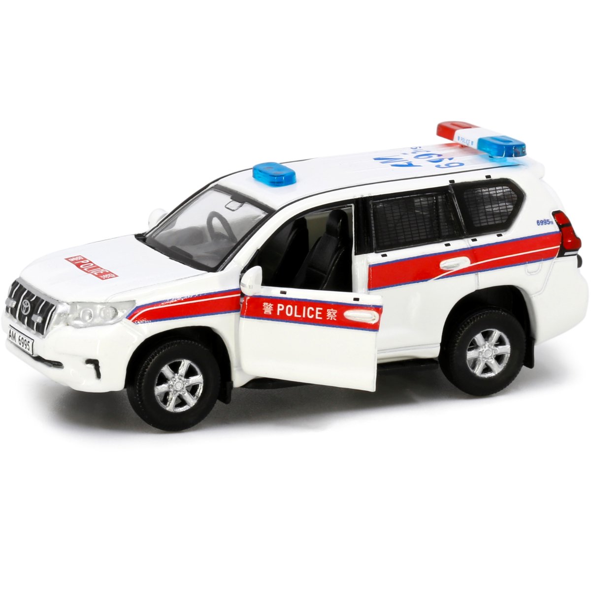 Tiny Models Toyota Prado Police 2018 (1:64 Scale) - Phillips Hobbies