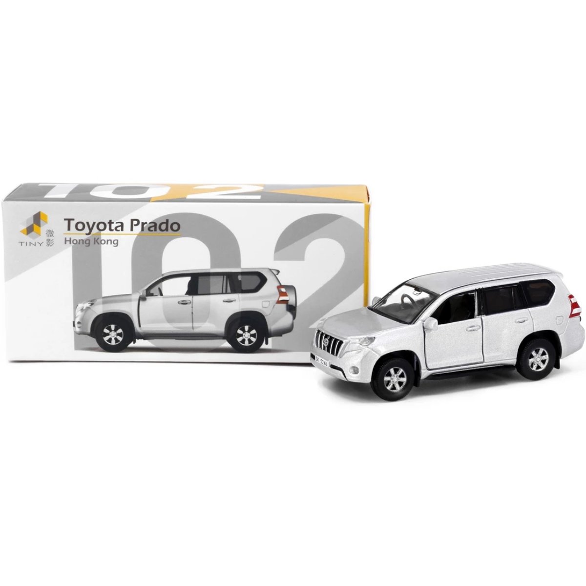Tiny Models Toyota Prado Silver (1:64 Scale) - Phillips Hobbies