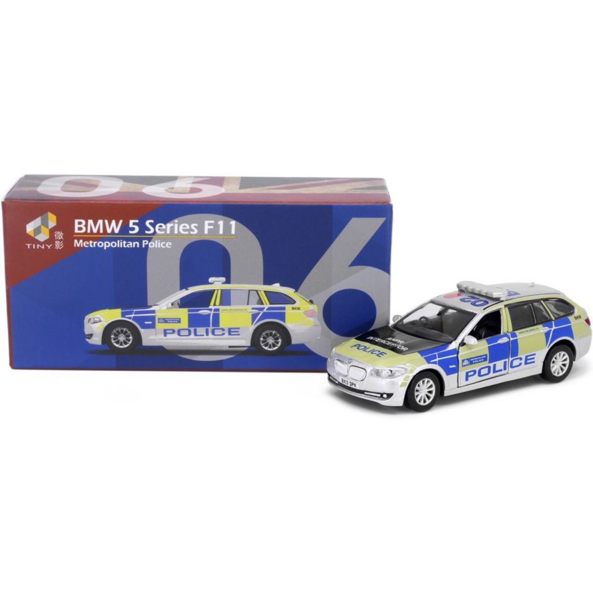 Tiny Models UK6 BMW 5 Series F11 Metropolitan Police (1:64 Scale) - Phillips Hobbies