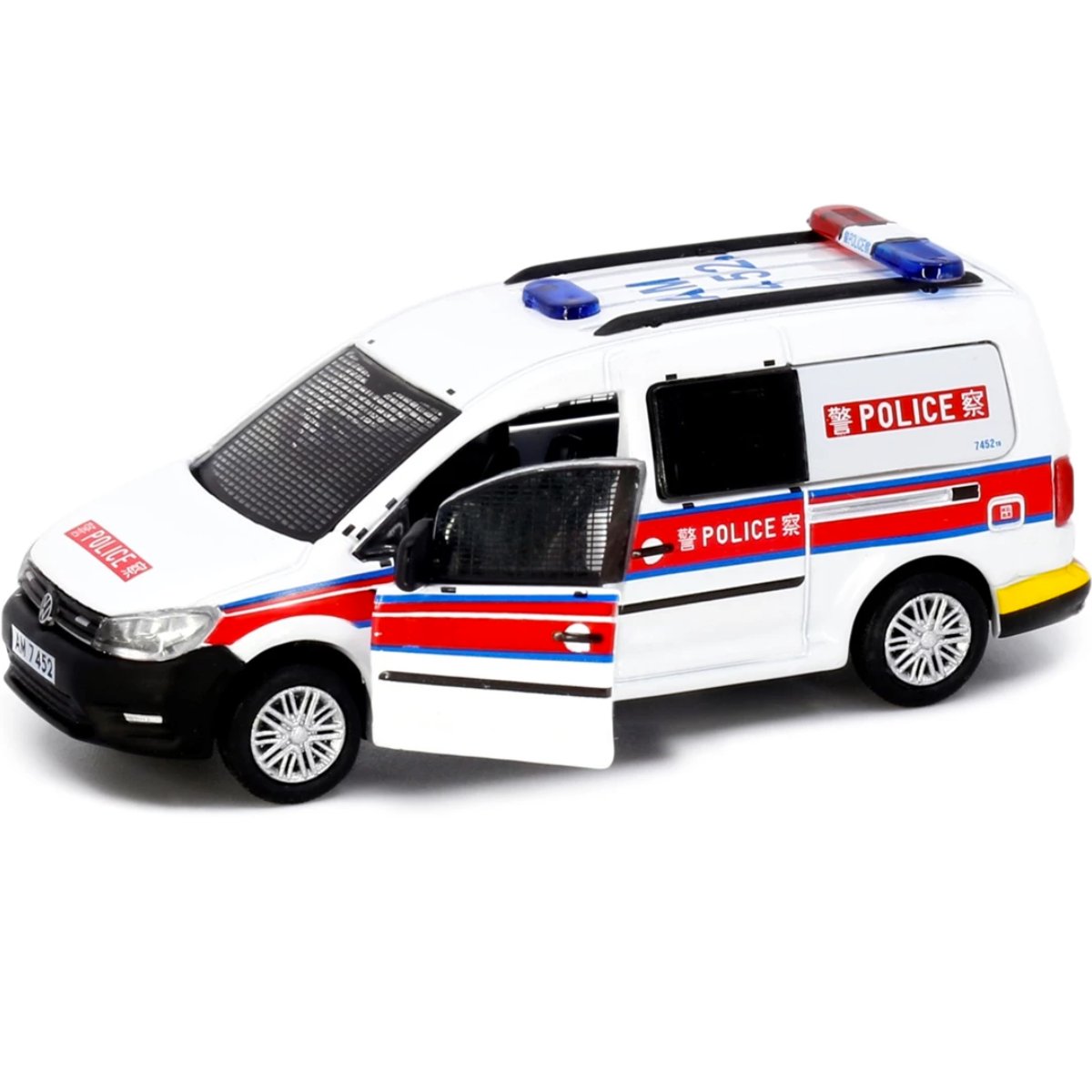 Tiny Models Volkswagen Caddy Hong Kong Police AM7452 (1:64 Scale) - Phillips Hobbies