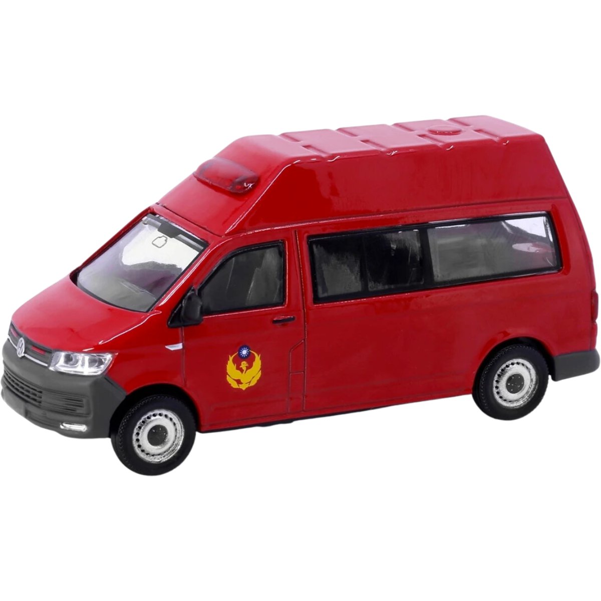 Tiny Models Volkswagen T6 Transporter High Roof Taiwan Fire Department (1:64 Scale) - Phillips Hobbies