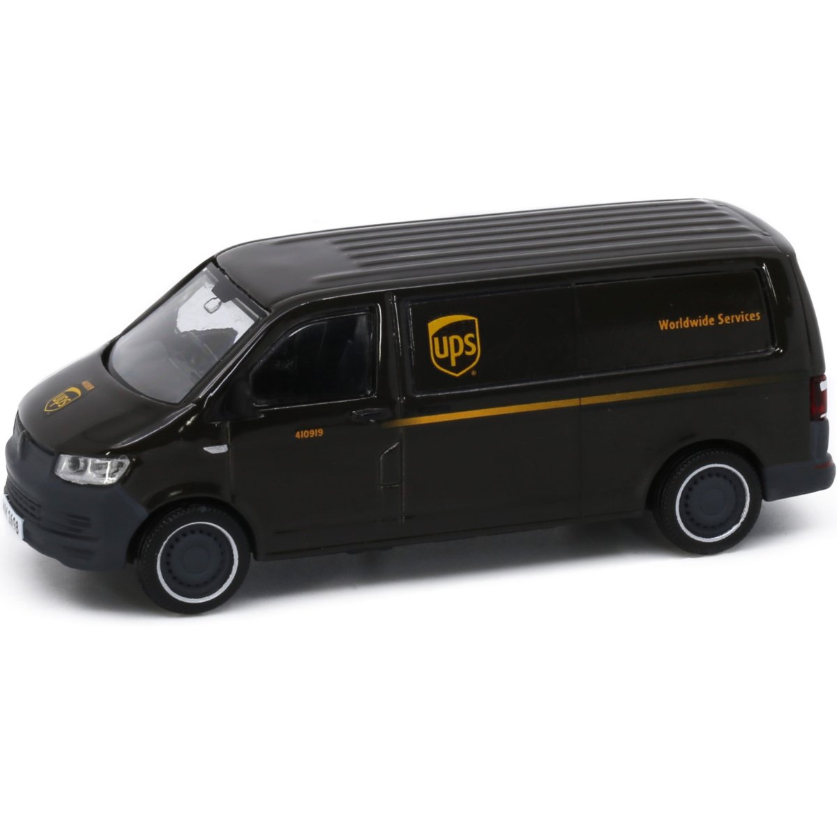 Tiny Models Volkswagen T6 Transporter UPS (1:64 Scale) - Phillips Hobbies