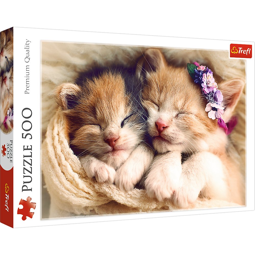 Trefl Sleeping Kittens Jigsaw Puzzle (500 Pieces) - Phillips Hobbies