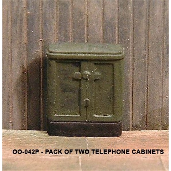 Unit Models 2x Telephone Relay Cabinets (Painted) - OO Gauge - Phillips Hobbies