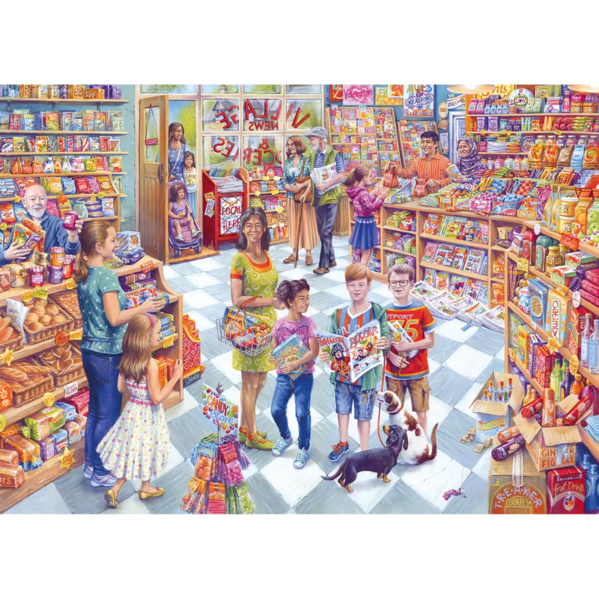 Village News - Gibsons 1000 Piece Jigsaw Puzzle - Phillips Hobbies