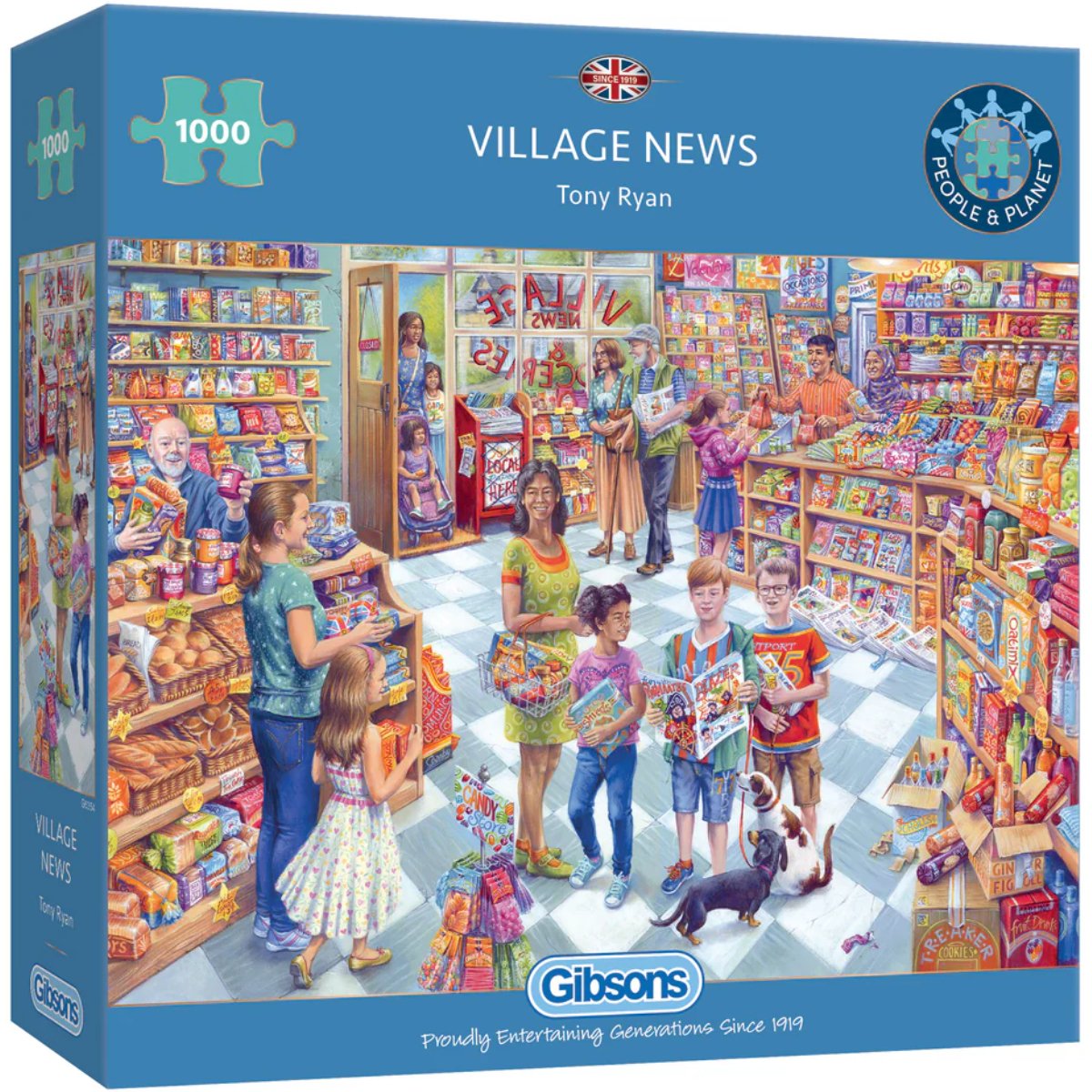 Village News - Gibsons 1000 Piece Jigsaw Puzzle - Phillips Hobbies