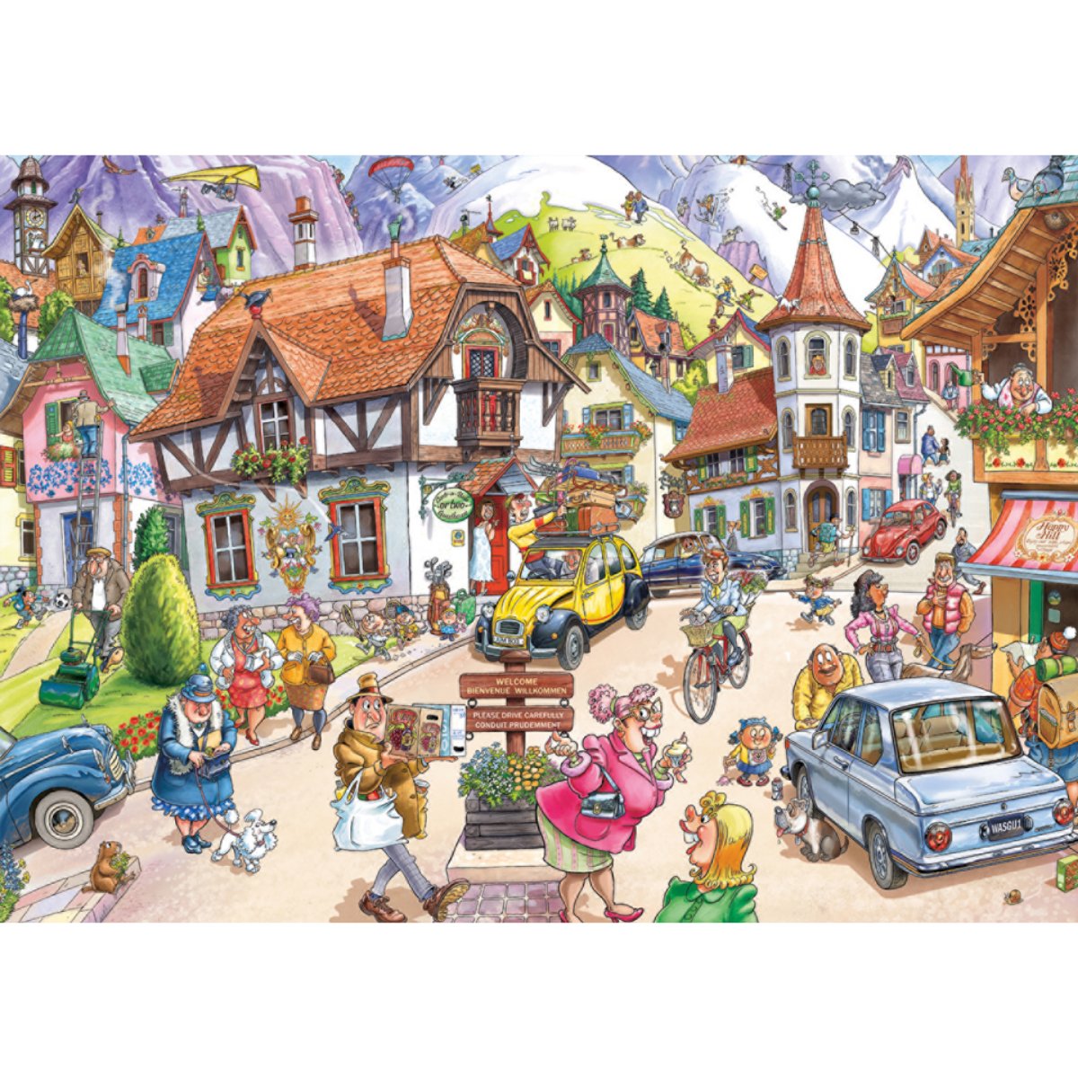 Wasgij Mystery 20 Mountain Mayhem! 1000 Piece Jigsaw Puzzle - Phillips Hobbies