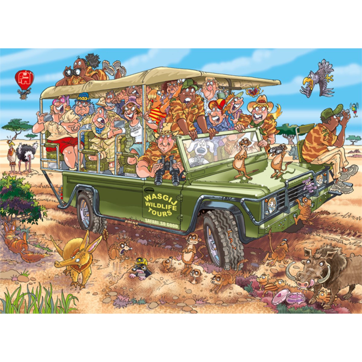 Wasgij Original 31 Safari Surprise! Jigsaw Puzzle (1000 Pieces) - Phillips Hobbies
