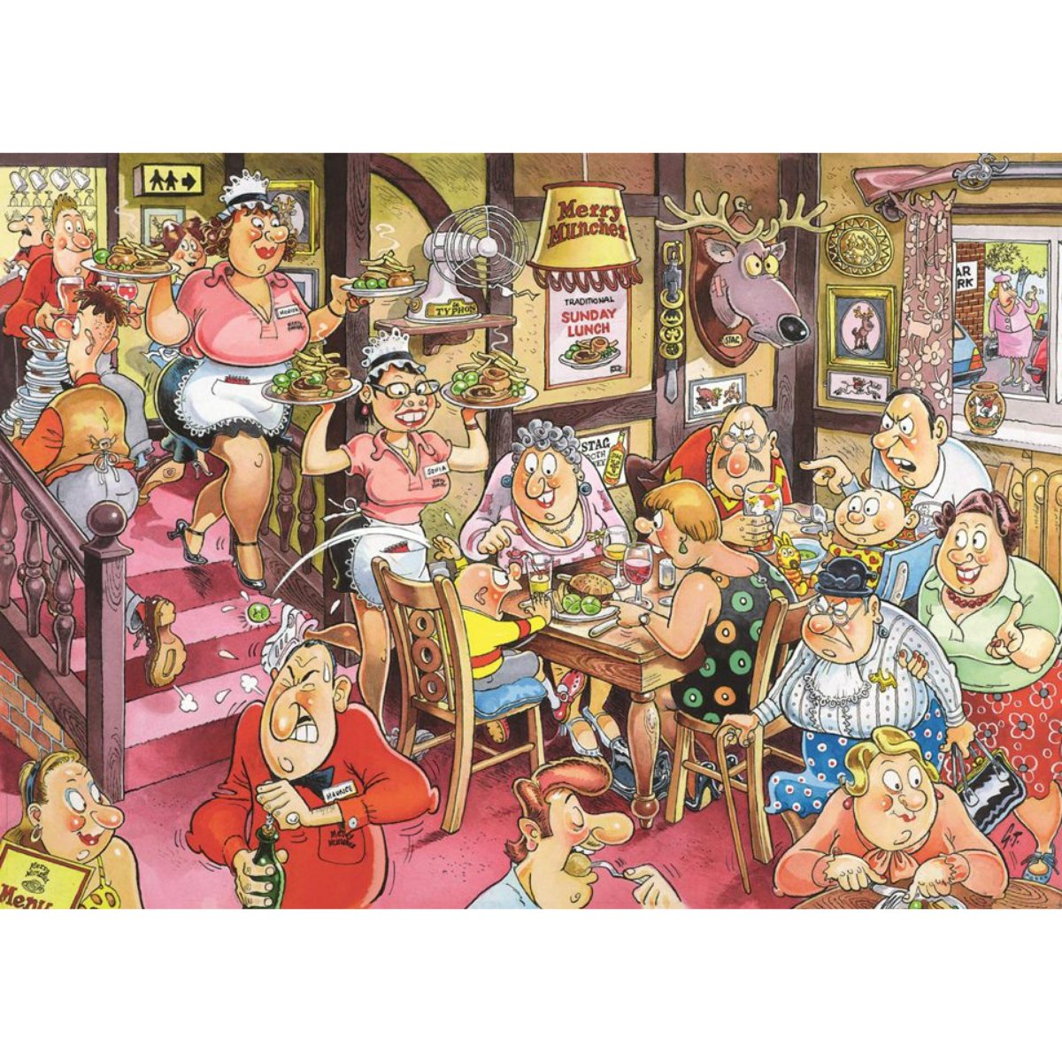 Wasgij Retro Mystery 5 Sunday Lunch! Jigsaw Puzzle (1000 Pieces) - Phillips Hobbies