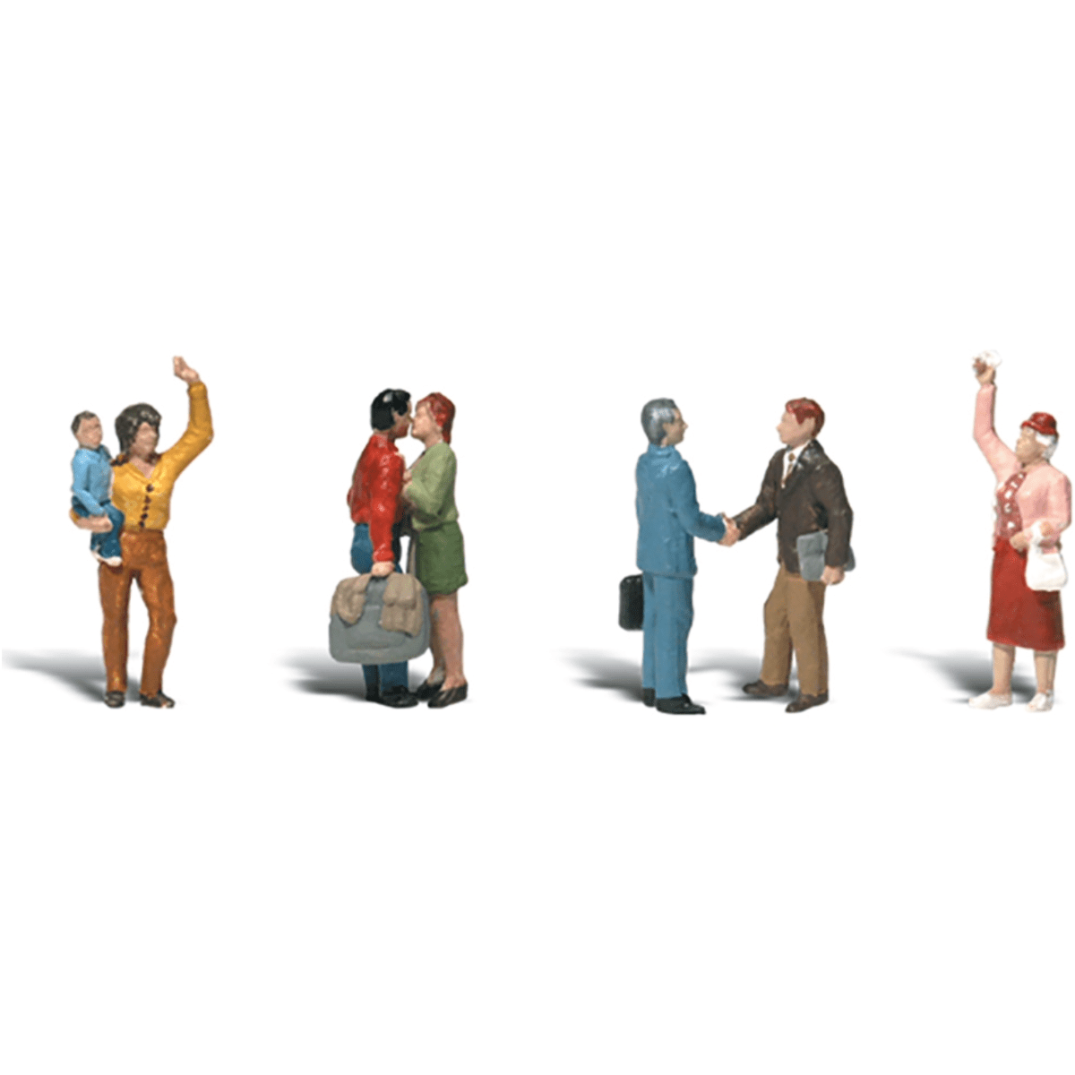 Woodland Scenics Goodbye People Figures - OO/HO Gauge - Phillips Hobbies