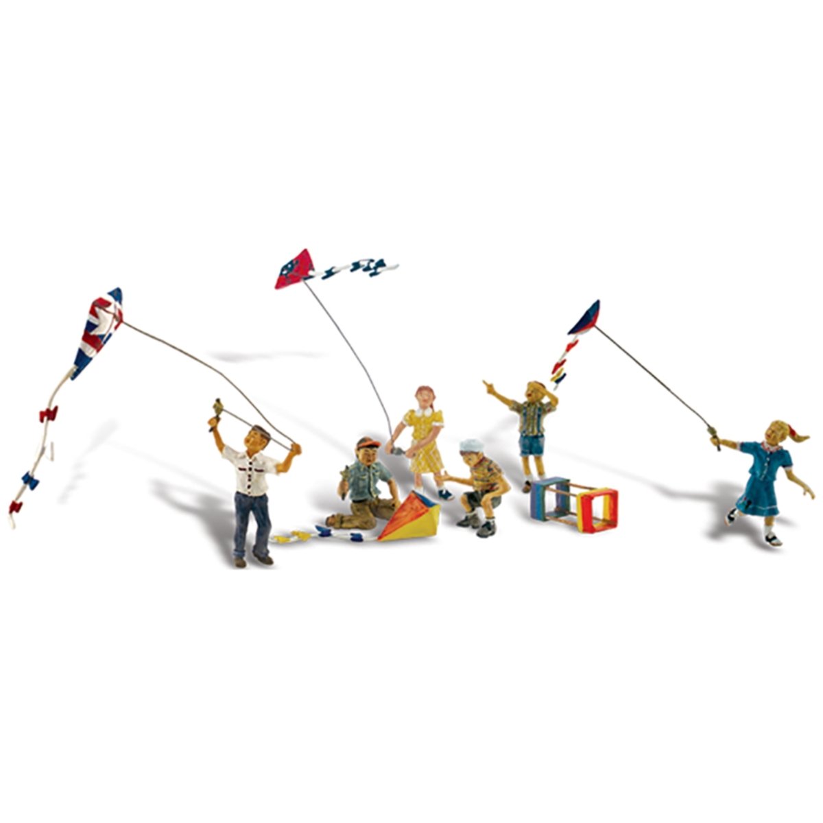 Woodland Scenics Windy Day Play Figures - OO / HO Gauge - Phillips Hobbies