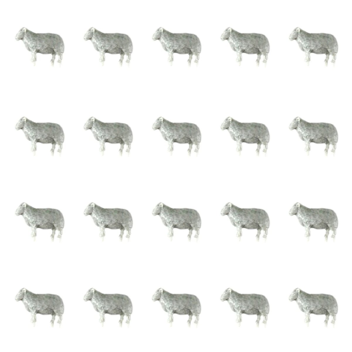 WWScenics Hand Sculpted Sheep Unpainted x20 - OO Gauge - Phillips Hobbies