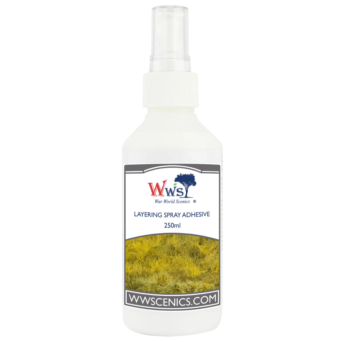 WWScenics Layering Spray Adhesive For Static Grass 250ml - Phillips Hobbies