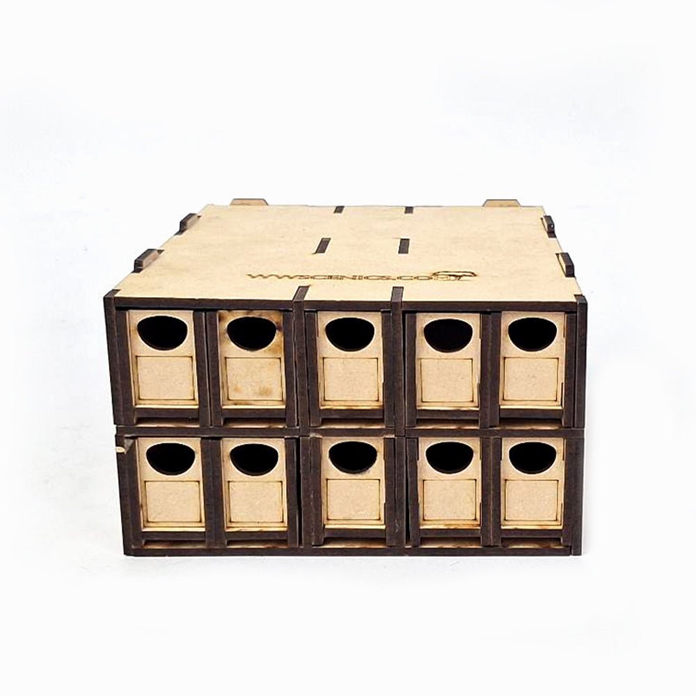 WWScenics Loco Storage Box For N Gauge - 10 Drawers - Phillips Hobbies