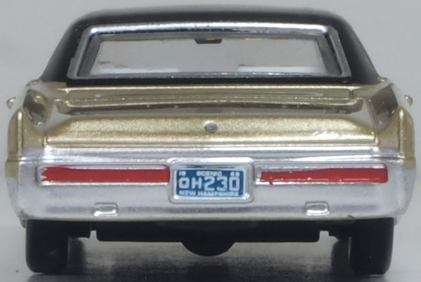 Oxford Diecast 87BE68001 1968 Buick Electra 225 Ivory Gold Mist/Black - 1:87 Scale
