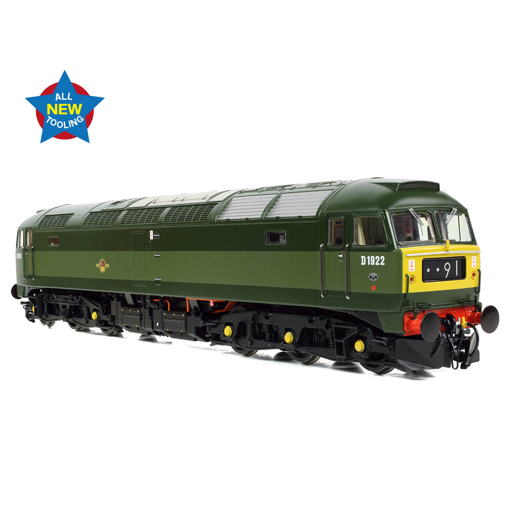 PRE-ORDER:  Bachmann Class 47/0 D1922 BR Two-Tone Green (Small Yellow Panels) - OO Gauge