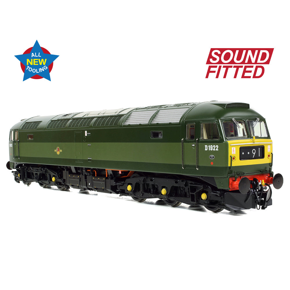 PRE-ORDER:  Bachmann Class 47/0 D1922 BR Two-Tone Green (Small Yellow Panels) SOUND FITTED - OO Gauge