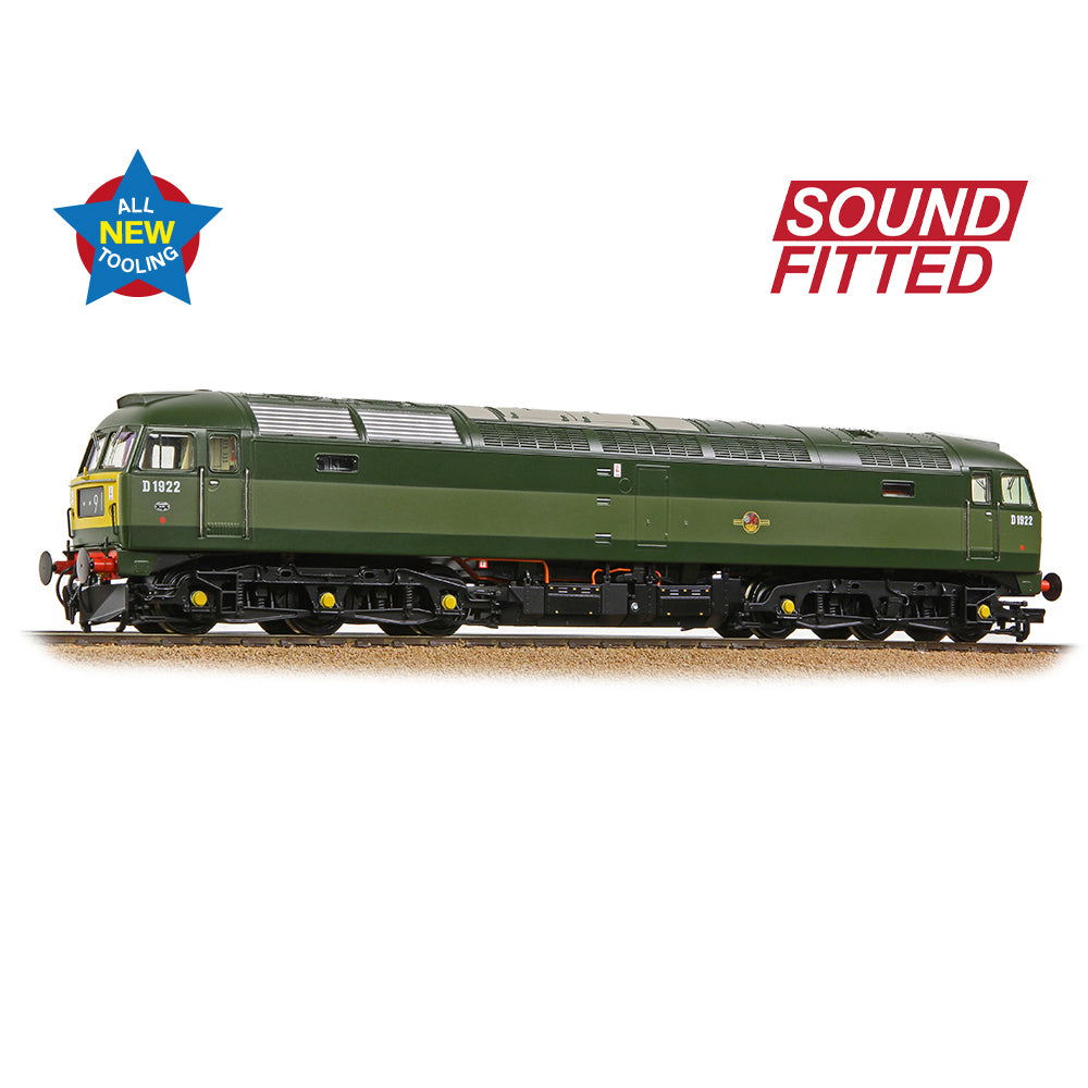 PRE-ORDER:  Bachmann Class 47/0 D1922 BR Two-Tone Green (Small Yellow Panels) SOUND FITTED - OO Gauge