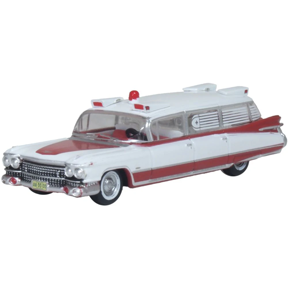Oxford Diecast 87CM59001 1959 Cadillac Miller-Meteor Ambulance - 1:87 Scale