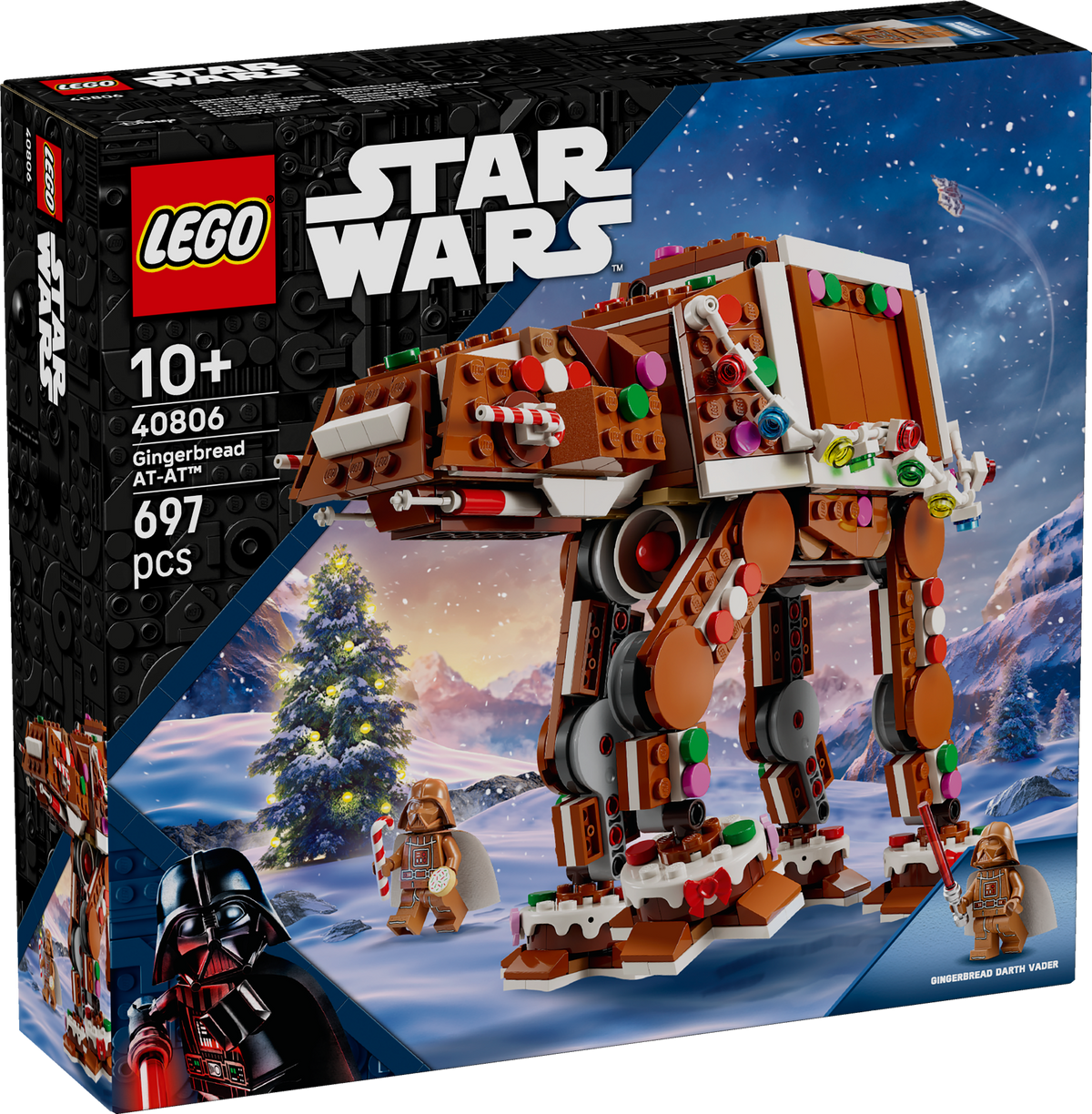 LEGO® Star Wars™ Gingerbread AT-AT™ Walker, Christmas Craft Building Set 40806