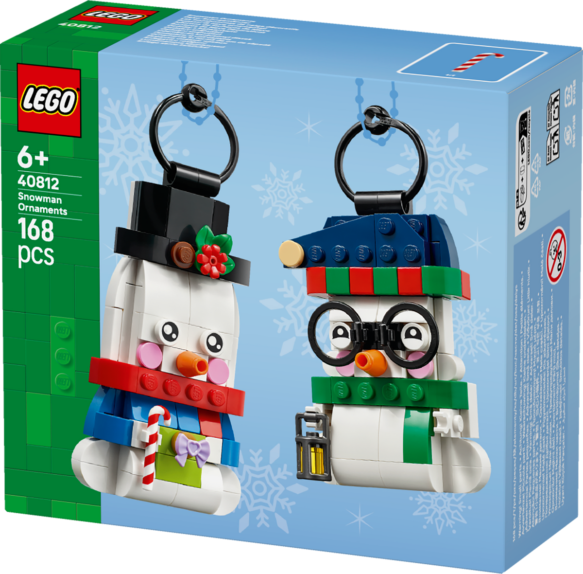 LEGO® Snowman Ornaments Christmas Decor Holiday Decorations 40812