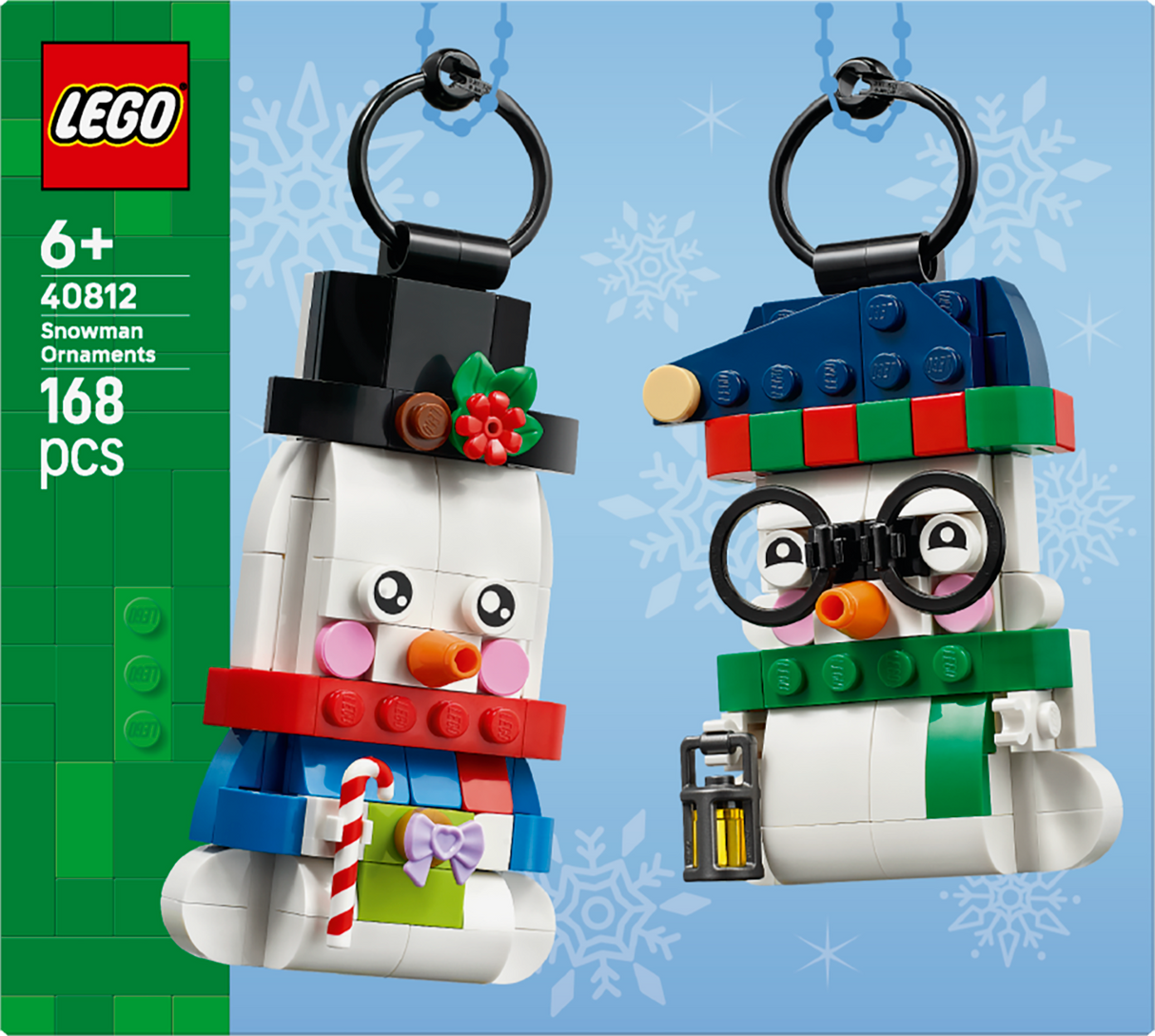 LEGO® Snowman Ornaments Christmas Decor Holiday Decorations 40812